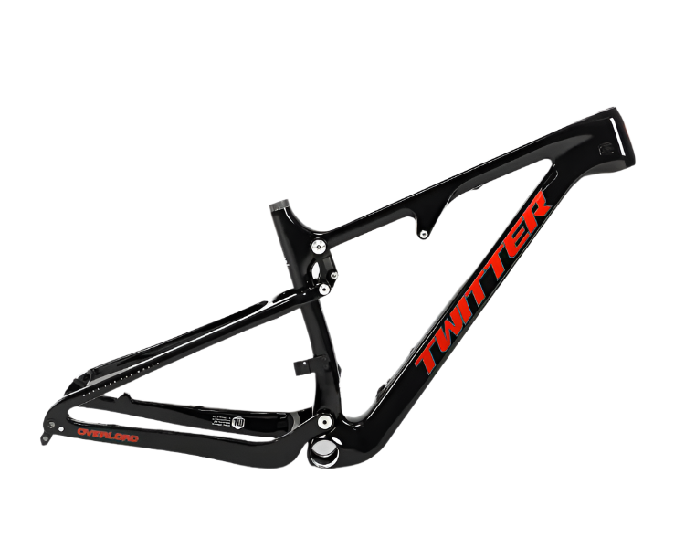 TWITTER OVERLORD Full Suspension Carbon MTB Frame – T800 Mix, 29"/27.5", AM, without Rear  SHOX-3