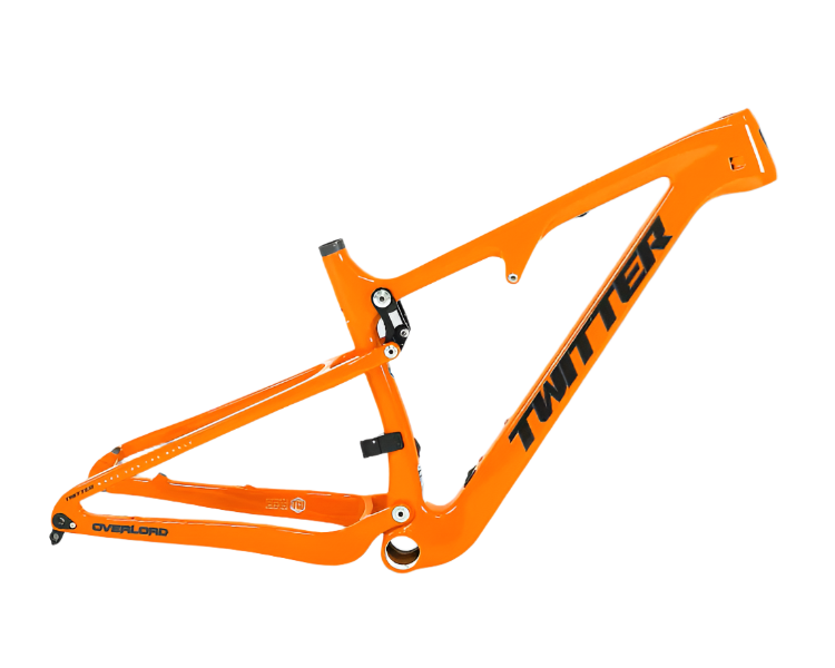 TWITTER OVERLORD Full Suspension Carbon MTB Frame – T800 Mix, 29"/27.5", AM, without Rear  SHOX-1
