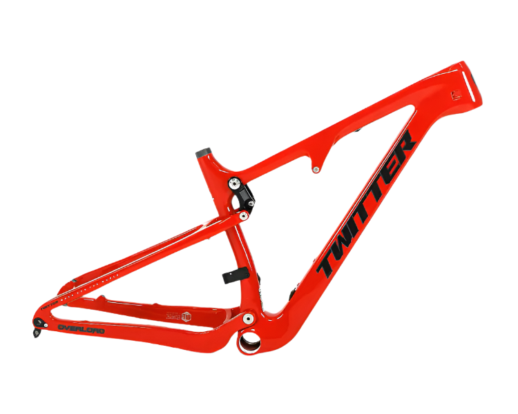TWITTER OVERLORD Full Suspension Carbon MTB Frame – T800 Mix, 29"/27.5", AM, without Rear  SHOX-0